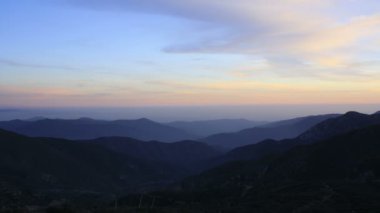 San Gabriel Dağları Ulusal Anıt Sunset HDR Zaman Dönemi Sihirli Saatler Kaliforniya ABD