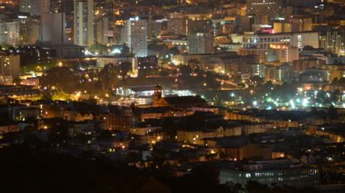 Kaliforniya 'nın merkezindeki Twin Peaks Time Lapse' den San Francisco Telephoto Şehri