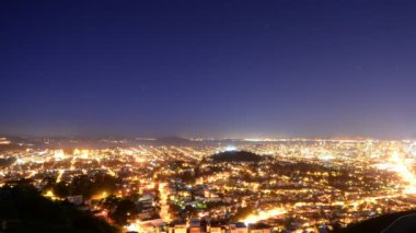 San Francisco 'nun Twin Peaks California' dan Hızlandırılmış Şehir