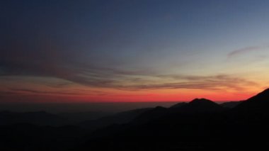 San Gabriel Dağları Ulusal Anıt Sunset HDR Zaman Dönemi Sihirli Saatler Kaliforniya ABD