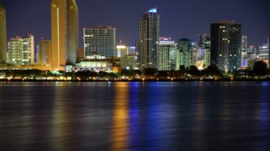 Coronado Time Lapse California 'dan San Diego Gece Skyline
