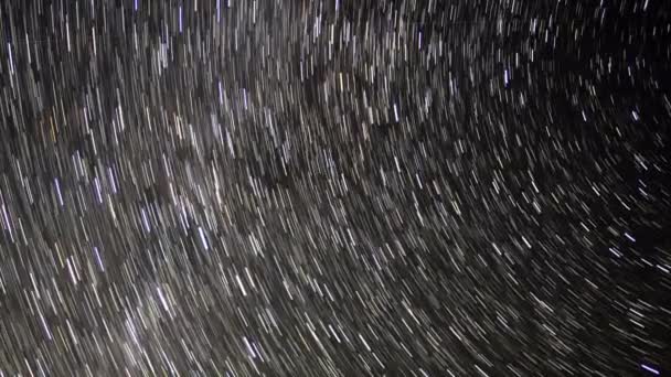 Malownicze Zdjęcia Startrails Astrofotografia Time Lapse — Wideo stockowe