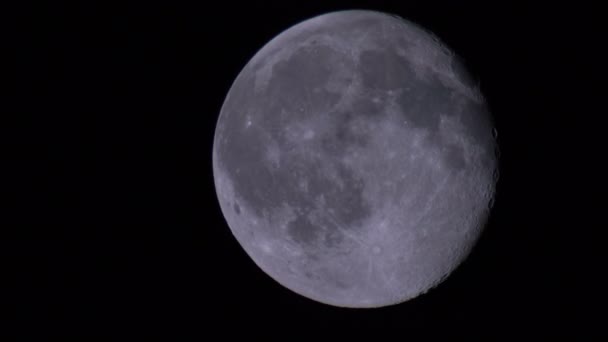 Full Moon Telescope Shot — стоковое видео