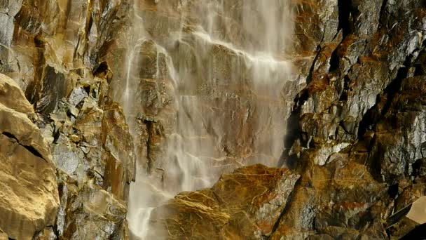 Yosemite National Park Bridalveil Autunno 96Fps Cascate Del Rallentatore California — Video Stock