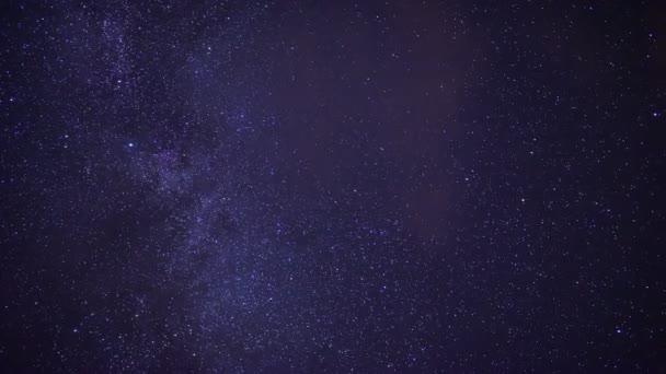 Vintergatan Galaxy Och Meteor Dusch Time Lapse Akvarier Astrofotografi Galaxy — Stockvideo