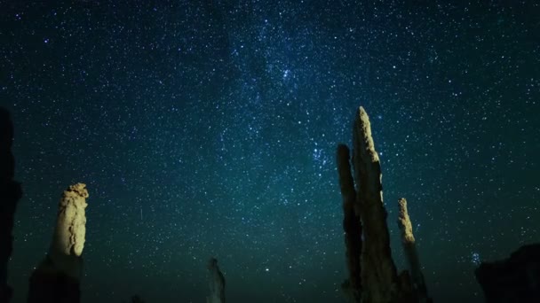 Samanyolu Galaksisi Akvaryumların Göktaşı Hızı Astrofotoğrafçılık Çekirdeği — Stok video