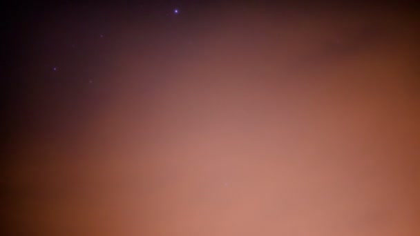 水瓶座天体摄影星系核心的银河系与流星雨时间间隔 — 图库视频影像