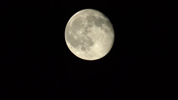 Telescópio Lua Cheia Disparado — Vídeo de Stock