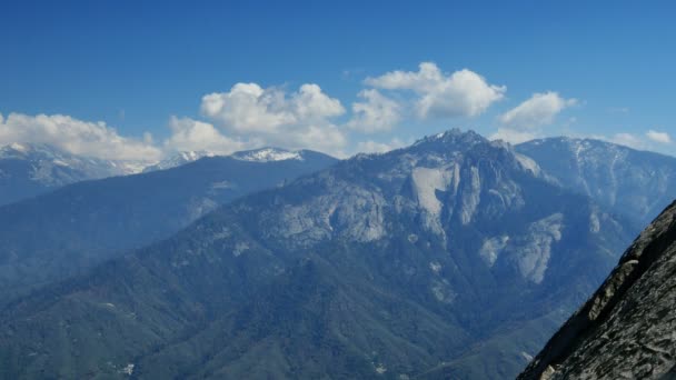 Sequoia National Park California Uitzicht Vanaf Moro Rock Time Lapse — Stockvideo