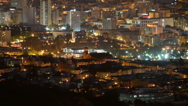 San Francisco Telephoto Cityscape Από Twin Peaks Time Lapse Του — Αρχείο Βίντεο