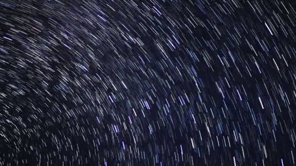 Imagini Pitorești Startrails Astrophotography Time Lapse — Videoclip de stoc