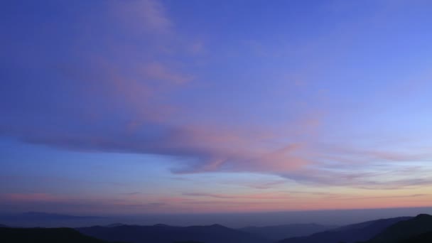 San Gabriel Mountains National Monument Sunset Time Lapse Magische Uren — Stockvideo