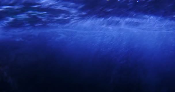 Oceano Tempestoso Subacqueo Onde Grandi — Video Stock