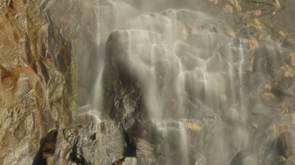 Parque Nacional Yosemite Queda Bridalveil Califórnia Eua — Vídeo de Stock