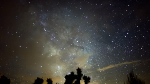 Láctea Galaxy Meteor Shower Time Lapse Aquarids Astrophotography Galaxy Core — Vídeo de Stock