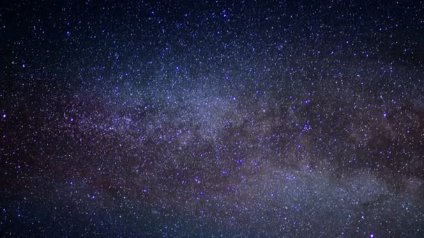 Death Valley National Park Láctea Galaxy Time Lapse Night Sky — Vídeo de Stock