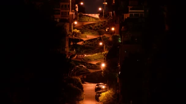 San Francisco Lombard Street Time Lapse Tilt Californië Verenigde Staten — Stockvideo