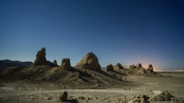 Trona Zirvesi Yıldızlar Zaman Hızı Ay Işığı Gölgesi Kaliforniya