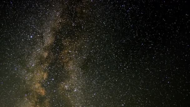 Perseid Ντους Μετεωρίτη Milky Way Galaxy Time Lapse Σιέρα Νεβάδα — Αρχείο Βίντεο