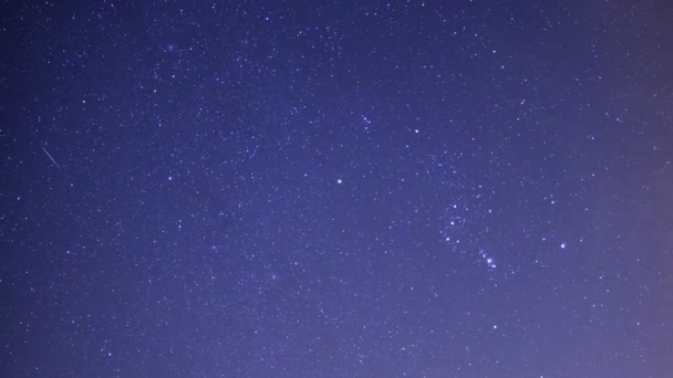 San Gabriel Berg National Monument Kalifornien Starry Sky Vintergatan Galaxy — Stockvideo