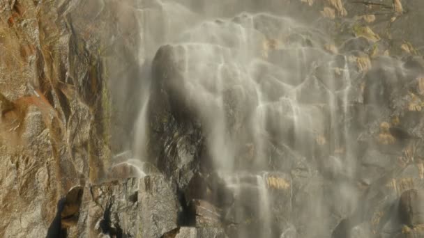 Yosemite National Park Bridalveil Fall California Usa — 图库视频影像