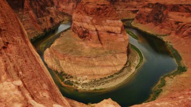 Arizona Güneybatı ABD 'deki Horseshoe Bend Dolly Colorado Nehri