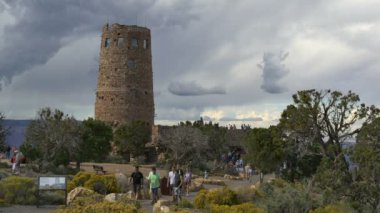 Grand Canyon Ulusal Parkı Güney Rim Doğu Rim Drive Kulesi Arizona ABD