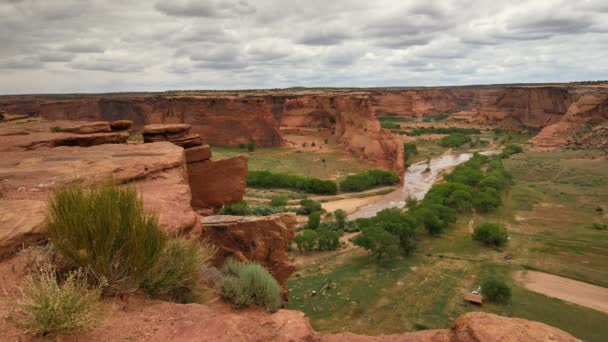 Canyon Chelly National Monument Indian Ruins Time Lapse Arizona Southwest — Stockvideo