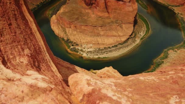 Horseshoe Bend Dolly Colorado River Arizona Southwest Usa — Stock video