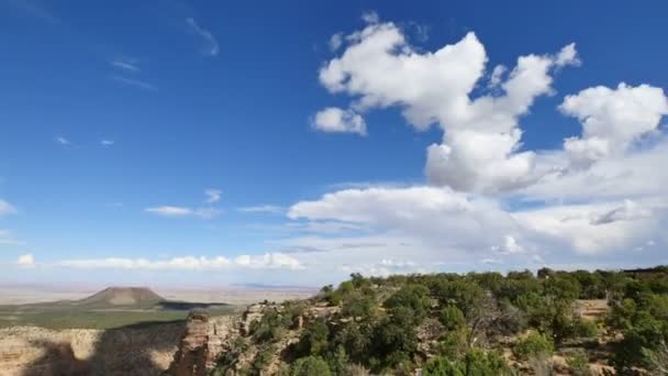 美国亚利桑那州大峡谷国家公园南缘东缘路了望塔沙漠景观 — 图库视频影像