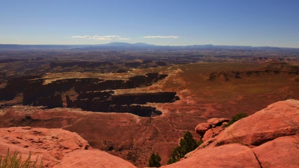 Canyonlands National Park Island Nel Cielo Grand View Point Utah — Video Stock