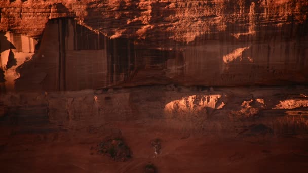 Canyon Chelly Monumento Nacional Time Lapse Antiguas Ruinas Indias Arizona — Vídeo de stock