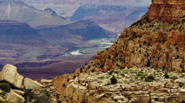 Grand Canyon Ulusal Parkı Güney Rim Doğu Rim Colorado Nehri Arizona ABD