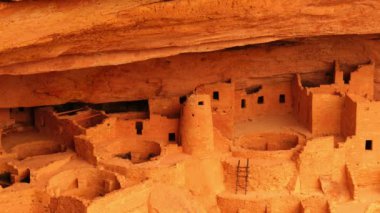 Mesa Verde Ulusal Parkı Uçurum Sarayı Colorado 'daki Amerikan Harabeleri