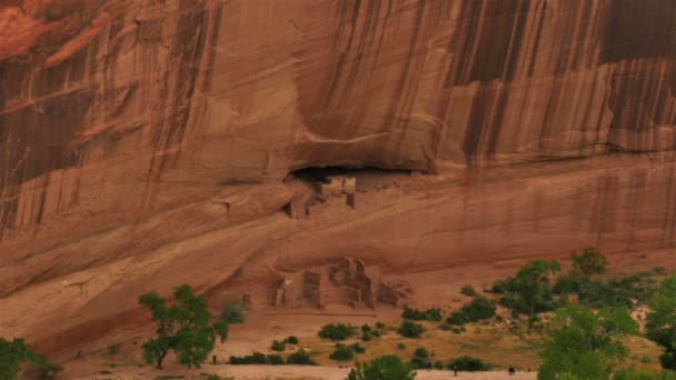 Canyon Chelly Ulusal Anıtı Hindistan Harabeleri Arizona Nın Güneybatısı — Stok video