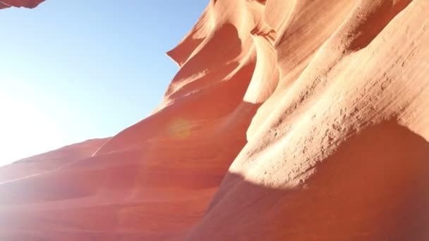 Antelope Canyon Slot Canyon Arizona Sud Ovest Degli Stati Uniti — Video Stock
