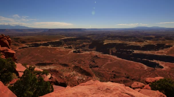 Canyonlands National Park Island Himmel Grand View Point Utah Südwest — Stockvideo