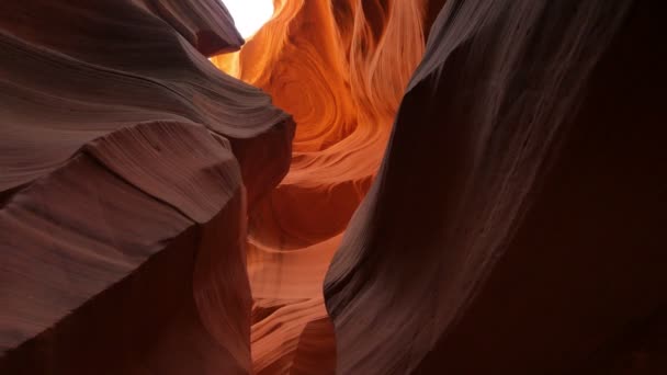 Antelope Canyon Dolly Sparato Slot Canyon Arizona Sud Ovest Degli — Video Stock