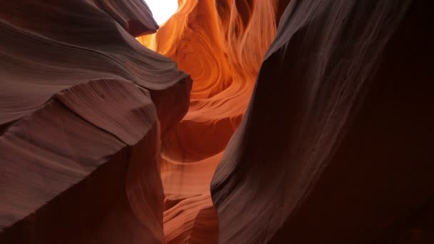 Antelope Canyon Dolly Shot Slot Canyon Arizona Suroeste Estados Unidos — Vídeos de Stock