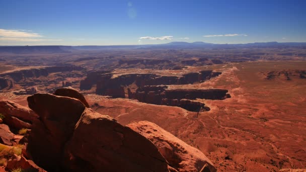 Canyonlands National Park Island Sky Grand View Point Utah Southwest — Stock Video