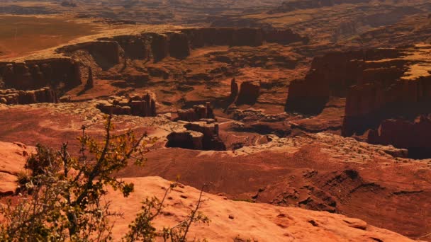 Wyspa Canyonlands National Park Island Sky Grand View Point Utah — Wideo stockowe