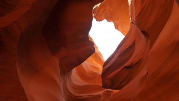 Antelope Canyon Dolly Shot Slot Canyon Arizona Suroeste Estados Unidos — Vídeos de Stock