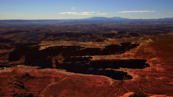 Canyonlands National Park Island Sky Grand View Point Utah Southwest — Stock Video