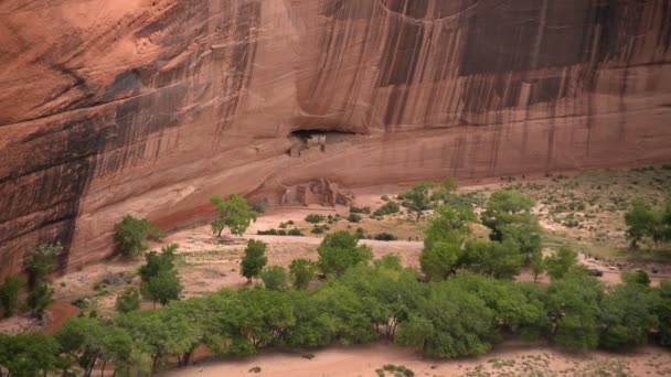 Canyon Chelly Ulusal Anıtı Tarihi Tarihi Tarihi Hint Harabeleri Arizona — Stok video