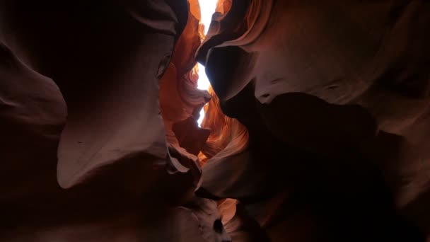 Antelope Canyon Dolly Shot Slot Canyon Arizona Suroeste Estados Unidos — Vídeos de Stock