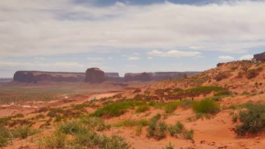 Arizona ve Utah 'ın güneybatısında Monument Valley Dolly Atış Çölü