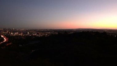 Los Angeles 'tan Gece Hollywood' a Günbatımına Geçiş Günbatımı