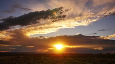 New Mexico 'da gün batımı ABD