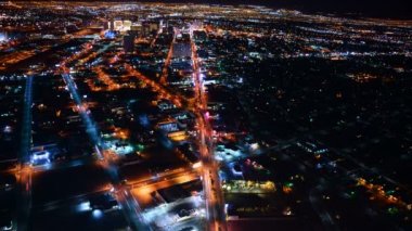 Las Vegas Zaman Süreleri Hızlandırılmış Şehir Merkezi Nevada, ABD