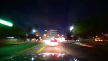 Hiperlapse Los Angeles Gece Şebekesi